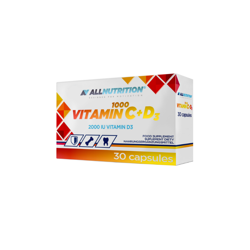 Allnutrition Vitamin C 1000 + D3 - Vitamina C + D