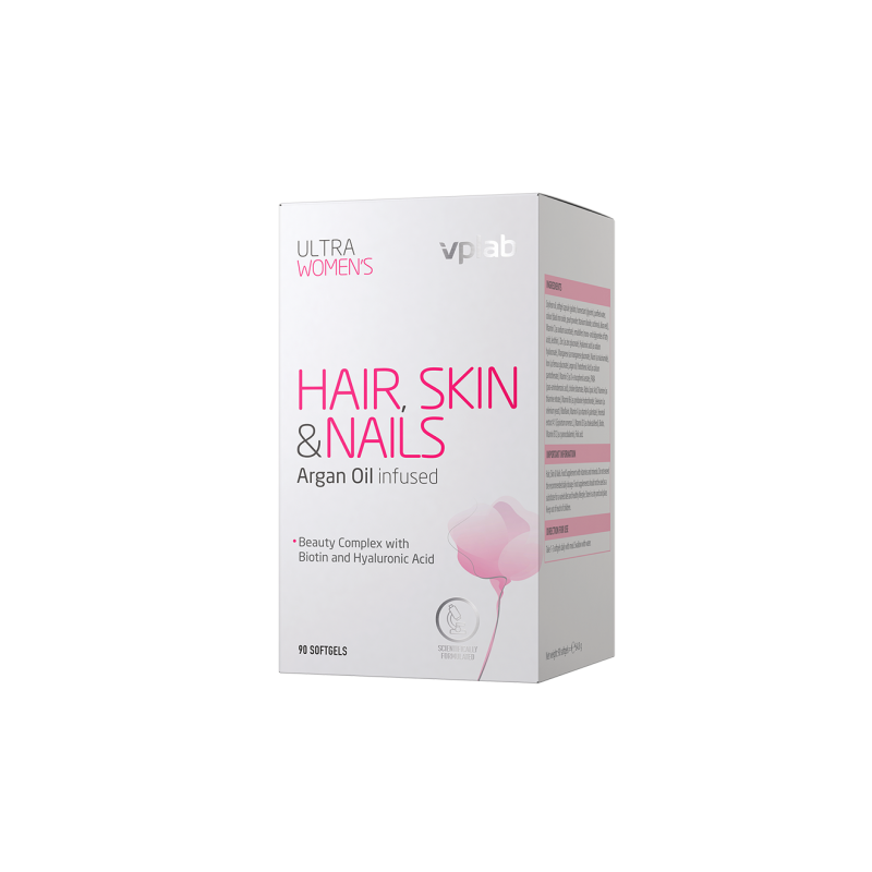 VPLab Ultra Women`s Hair, Skin & Nails + Argan Oil - Formula pentru păr, piele, unghii + ulei de argan