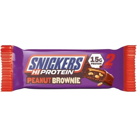Mars Protein Snickers Hi Protein Bar - Peanut Brownie - Baton Proteic