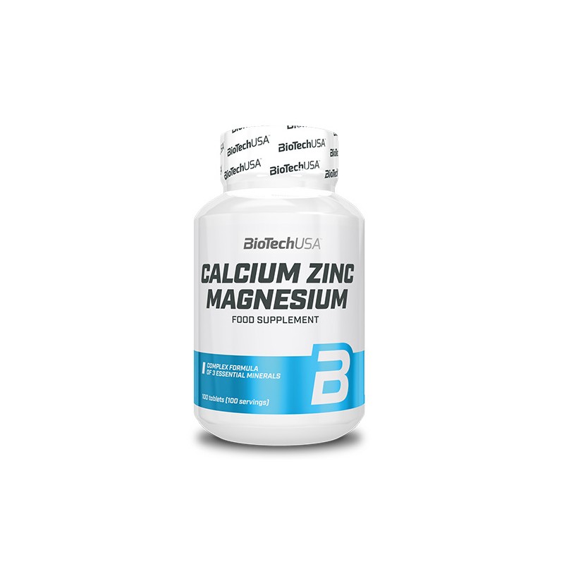 Biotech USA Calcium Zinc Magnesium - Calciu, Zinc, Magneziu