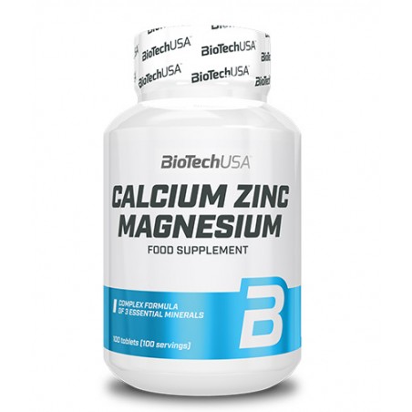 Biotech USA Calcium Zinc Magnesium - Calciu, Zinc, Magneziu