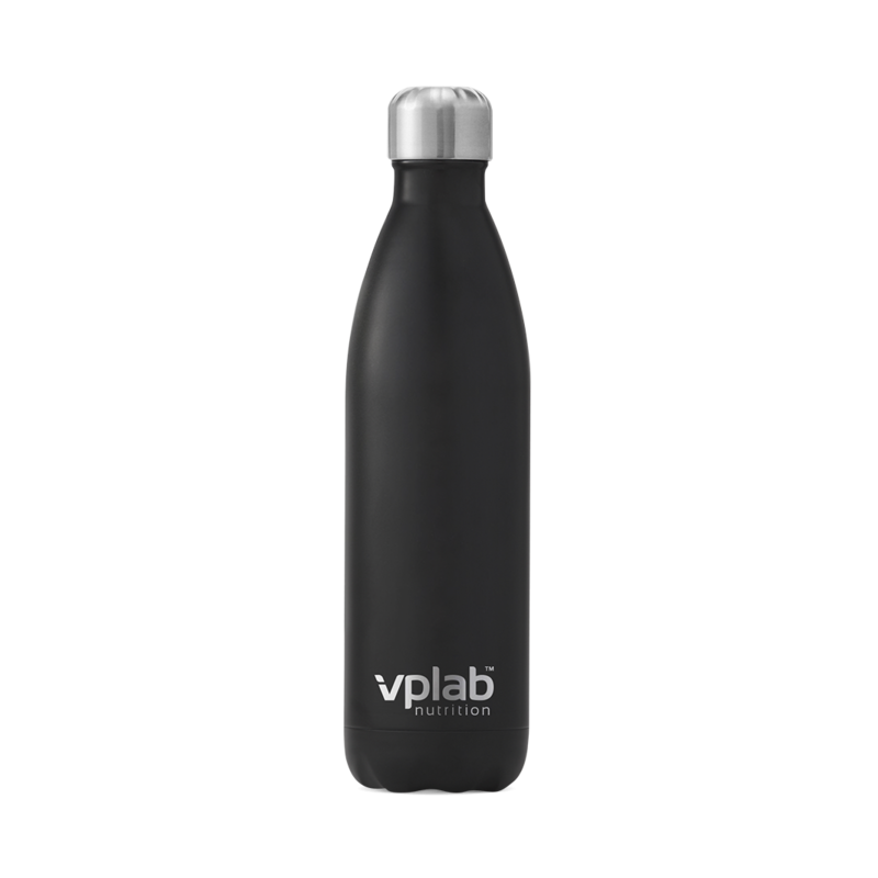 VPLab Metal Water Bottle - Black - Sticlă de apă