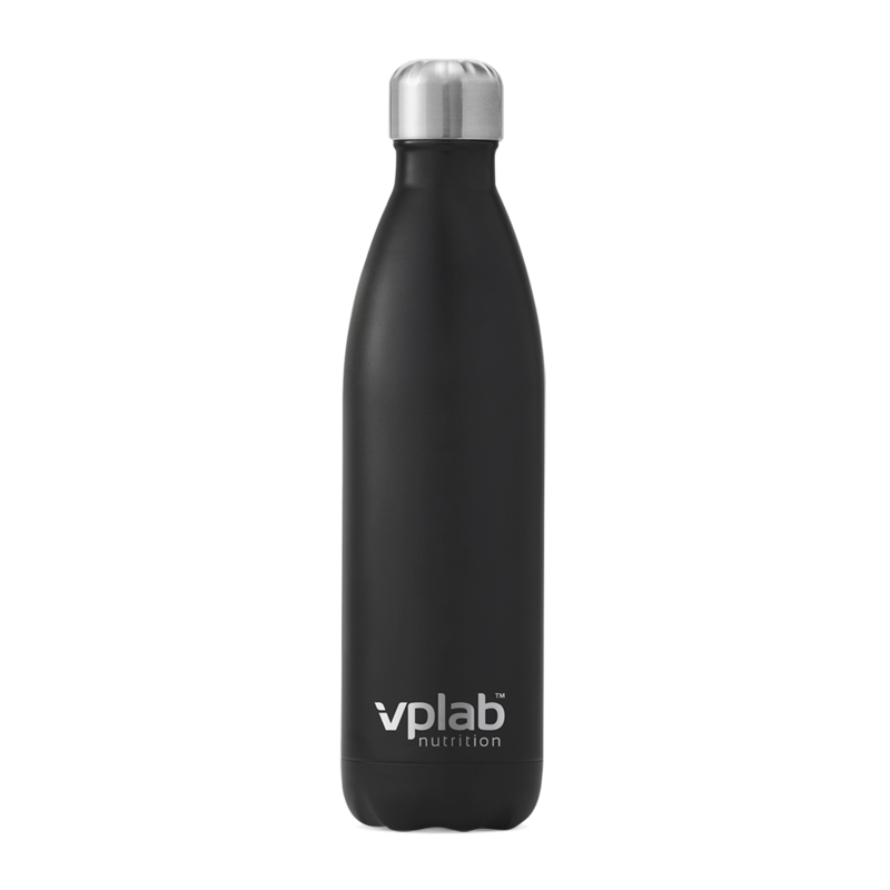 VPLab Metal Water Bottle - Black - Sticlă de apă