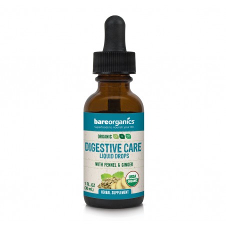 BareOrganics Digestive Care Liquid Drops - Picături digestive