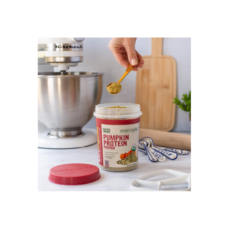 BareOrganics Pumpkin Protein Powder - Proteina organică din dovleac