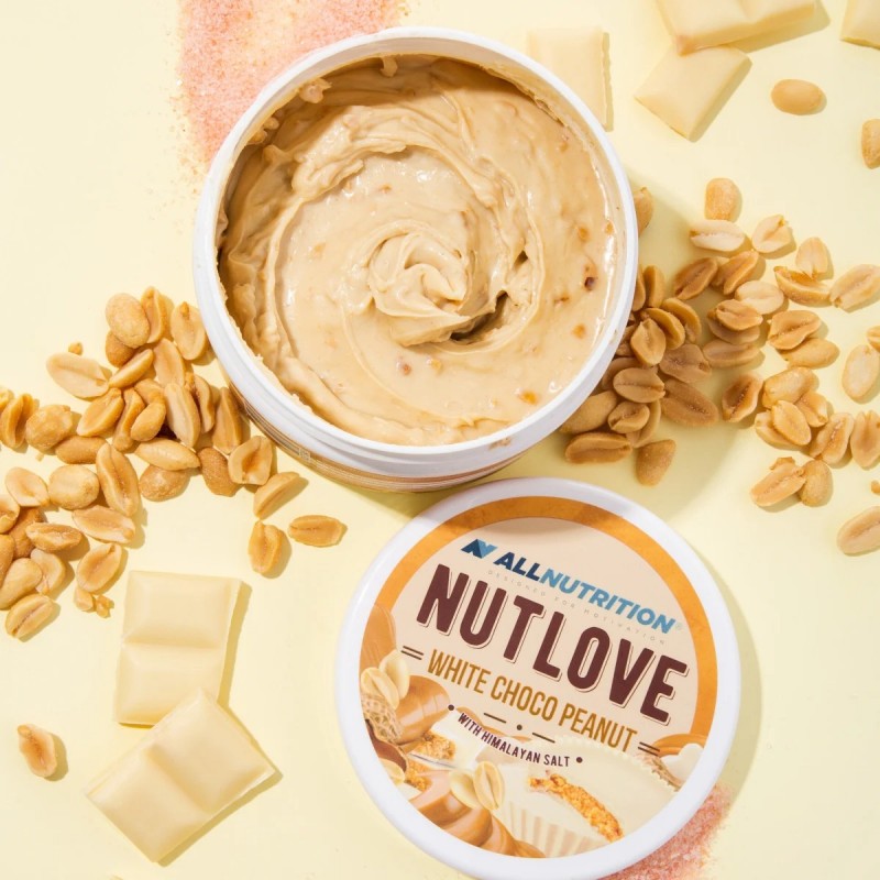 Allnutrition NutLove - White Chocolate Peanut - Cremă dietetică pentru întindere