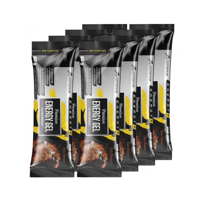 Proteini.SI Premium Energy Gel + Caffeine - Gel Energetic + Cofeina