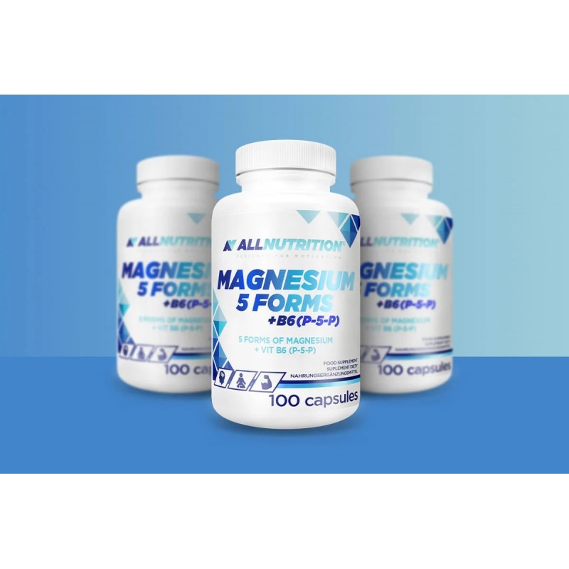 Allnutrition Magnesium 5 Forms + B6 - Magneziu + Vitamina B6