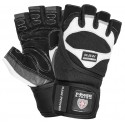Power System Wrist Wrap Weightlifting Gloves Raw Power - White - Black - Mănuși Fitness