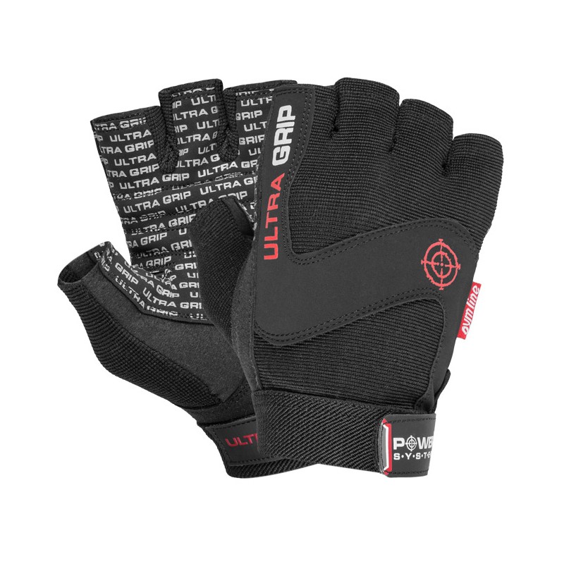 Power System Weightlifting Gloves Ultra Grip - Black - Mănuși Fitness