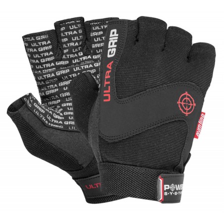 Power System Weightlifting Gloves Ultra Grip - Black - Mănuși Fitness