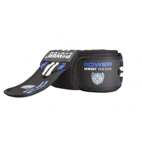 Power System Weightlifting Wrist Wraps - Blue - Fitiluri