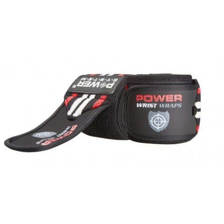 Power System Weightlifting Wrist Wraps - Red - Fitiluri