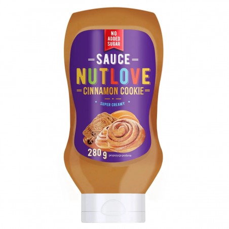 Allnutrition NutLove Sauce - Cinnamon Cookie Super Creamy - Sirop Dietetic