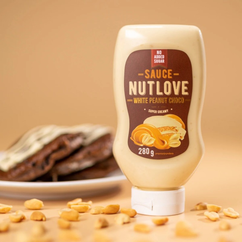 Allnutrition NutLove Sauce - White Peanut Chocolate - Sirop Dietetic