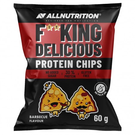 AllNutrition F**King Delicious Protein Chips BBQ - Chipsuri Proteice
