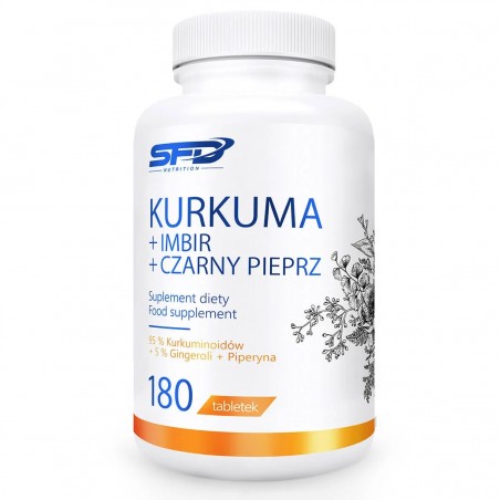 SFD Curcumin + Ginger + Piperine - Curcumină + Ghimbir + Piperină