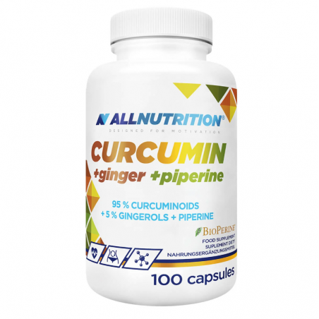 Allnutrition Curcumin + Ginger + Piperine - Turmeric + Ghimbir + Piperina