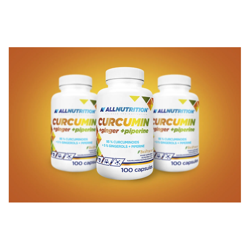 Allnutrition Curcumin + Ginger + Piperine - Turmeric + Ghimbir + Piperina