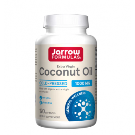 Jarrow Formulas Coconut Oil 1000mg Extra Virgin - Extract de ulei de cocos