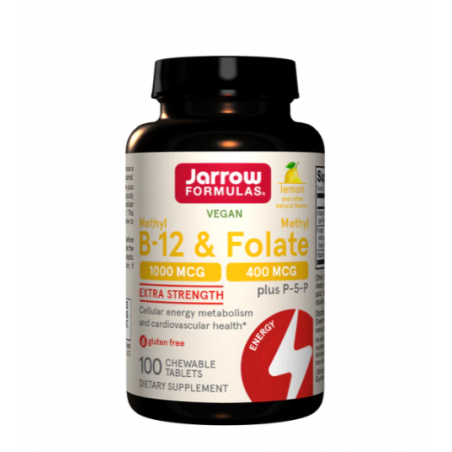 Jarrow Formulas Methyl B-12 1000 & Methyl Folate - Vitamina B12