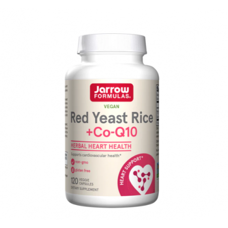 Jarrow Formulas Red Yeast Rice 1200mg + CoQ10 100mg - Drojdie de Orez Roșu + Coenzima Q10