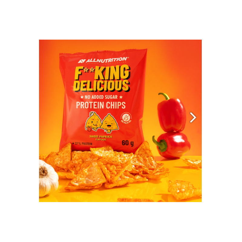 Allnutrition F**King Delicious Protein Chips Sweet Paprika - Chipsuri Proteice