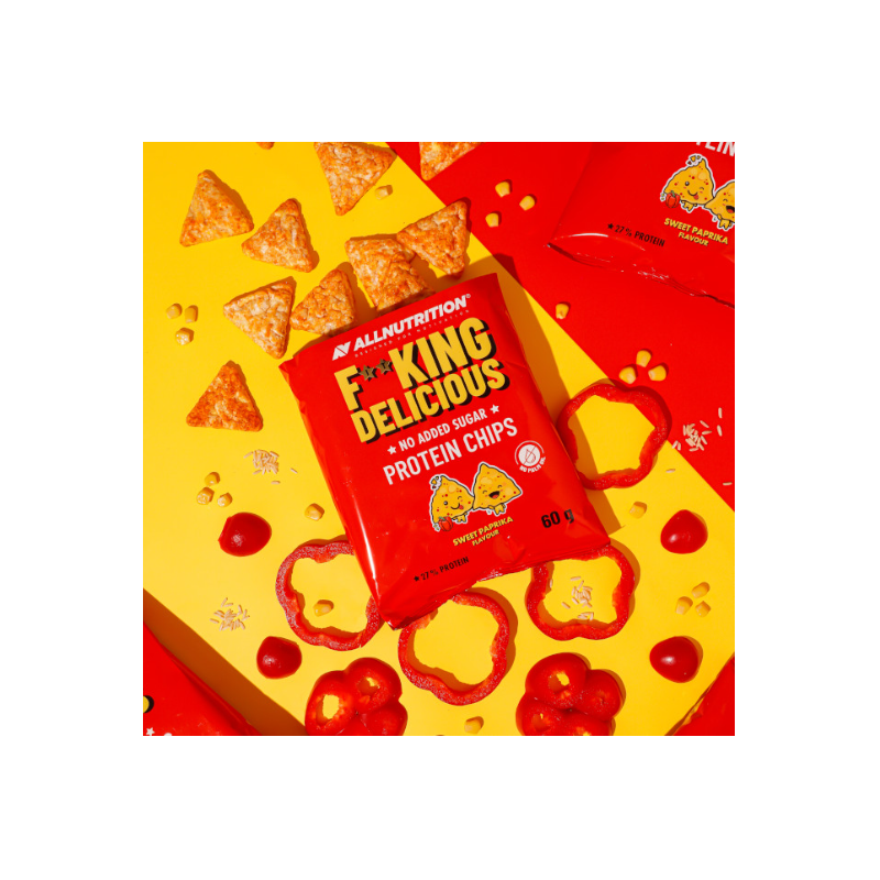 Allnutrition F**King Delicious Protein Chips Sweet Paprika - Chipsuri Proteice