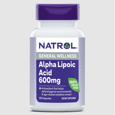 Natrol Alpha Lipoic Acid 600mg - Acid Alfa Lipoic