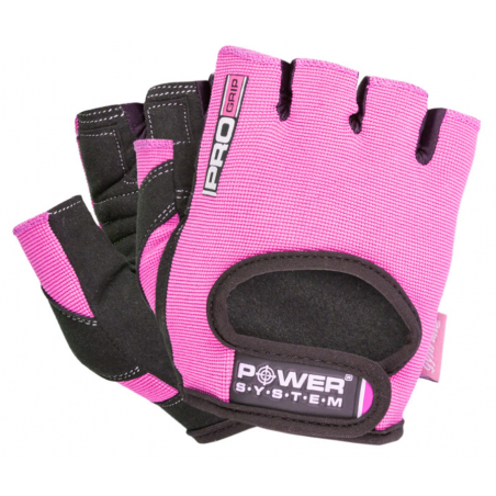 Power System Fitness Gloves Pro Grip - Pink - Mănuși de fitness pentru femei