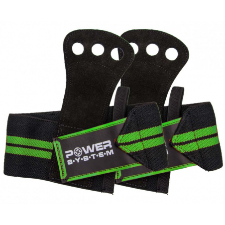 Power System Crossfit Grips - Green - Manere pentru mreana de gimnastica
