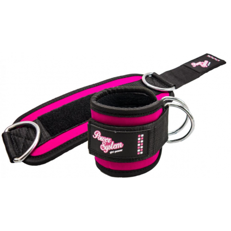 Power System Ankle Straps Gym Babe - Pink - Bretele pentru glezne