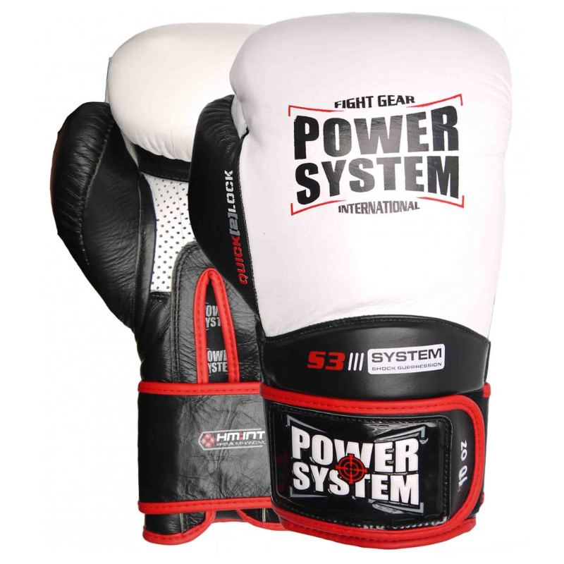 Power System Boxing Gloves Impact Evo - White - Mănuși de box