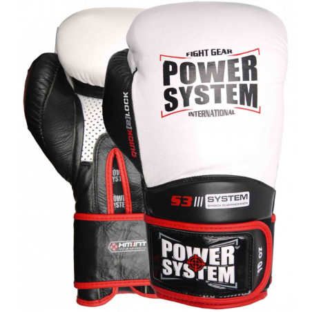 Power System Boxing Gloves Impact Evo - White - Mănuși de box