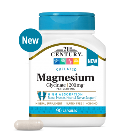 21st Century Magnesium Glycinate 200mg