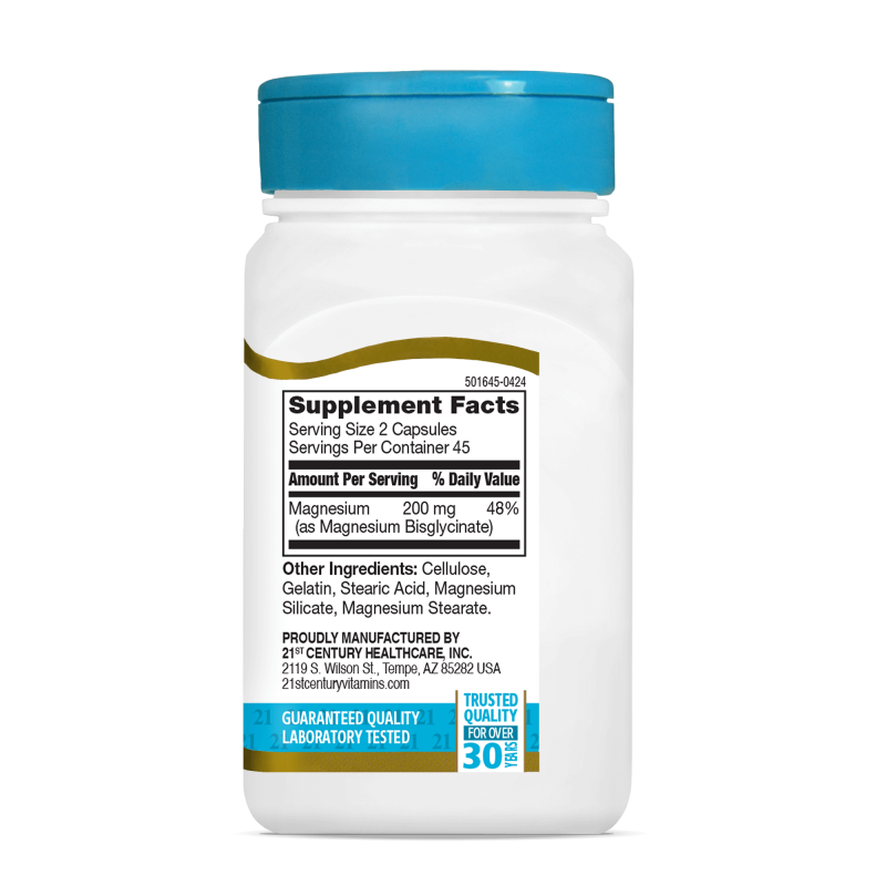21st Century Magnesium Glycinate 200mg