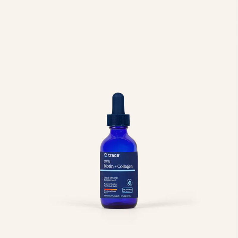 Trace Minerals Ionic Biotin + Collagen 75,000mcg - Ionic Biotin + Collagen