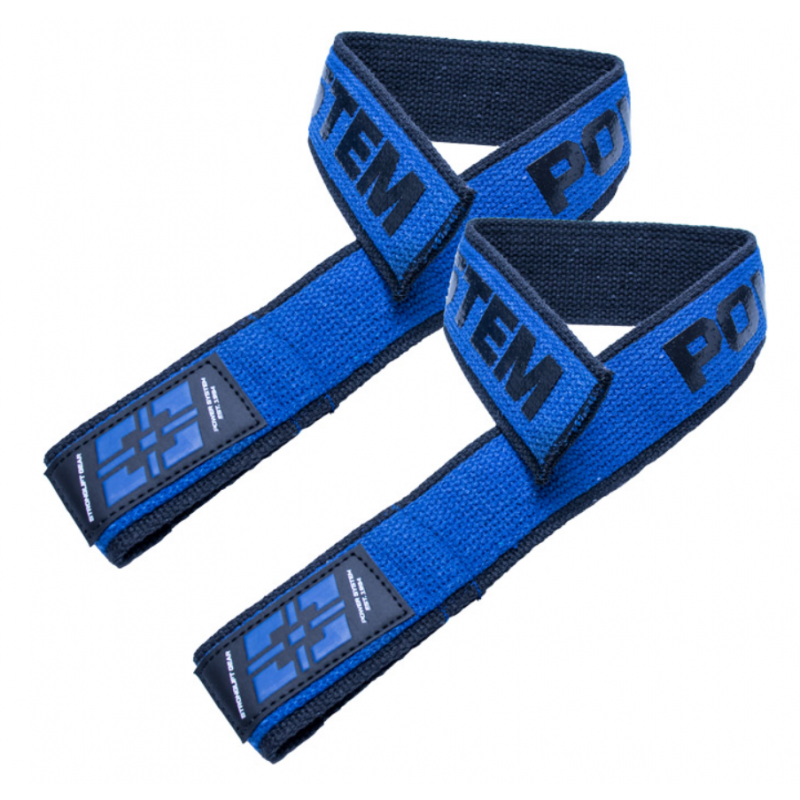 Power System Lifting Straps Duplex - Black / Blue - Negru / Albastru - Fitiluri