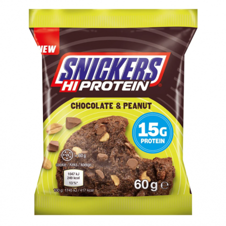 Mars Snickers Hi Protein Cookie - Chocolate & Peanut - Biscuit Protein