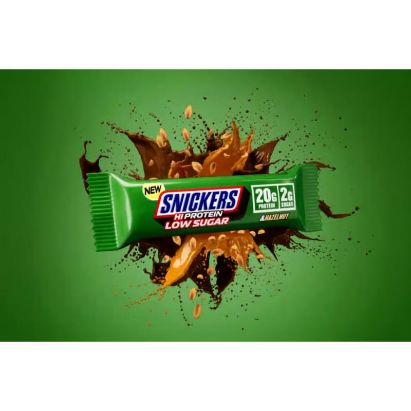 Mars Snickers Hi Protein Bar Low Sugar - Hazelnut - Baton proteic