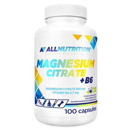 Allnutrition Magnesium Citrate + B6 - Citrat De Magneziu + Vitamina B6