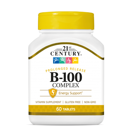 21st Century B-100 Complex Prolonged Release - Complex de vitamina B
