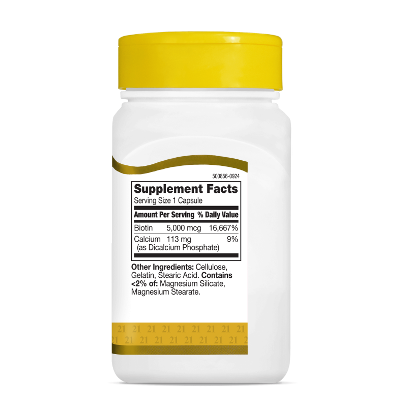 21st Century Biotin 5000mcg - Biotină
