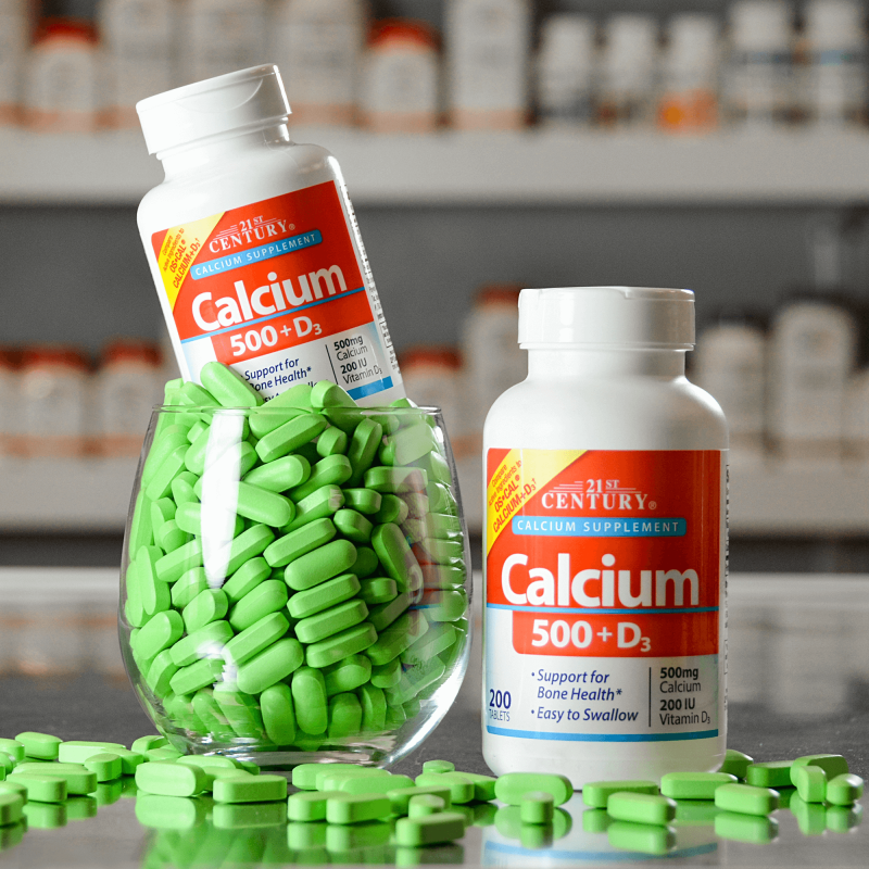 21st Century Calcium 500 + D3 - Calciu + D3