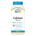21st Century Calcium 1000mg + D3 20mcg - Calciu + Vitamina D3