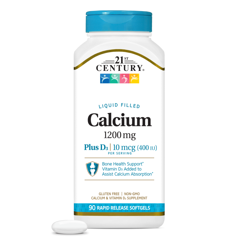 21st Century Calcium 1200mg + D3 Liquid - Calciu + Vitamina D3