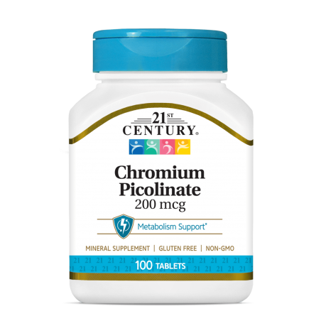 21st Century Chromium Picolinate 200mcg - Crom
