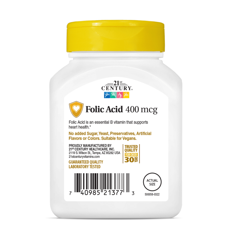 21st Century Folic Acid 400mcg - Acid folic