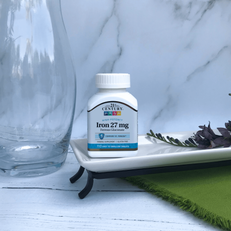 21st Century Iron 27mg Ferrous Gluconate - Fier
