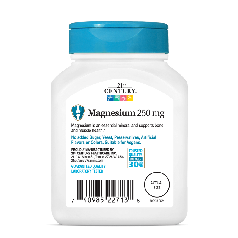 21st Century Magnesium 250mg - Magneziu